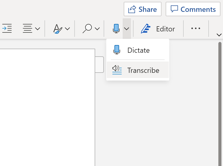 How To Use Microsoft Word's New Record & Transcribe feature